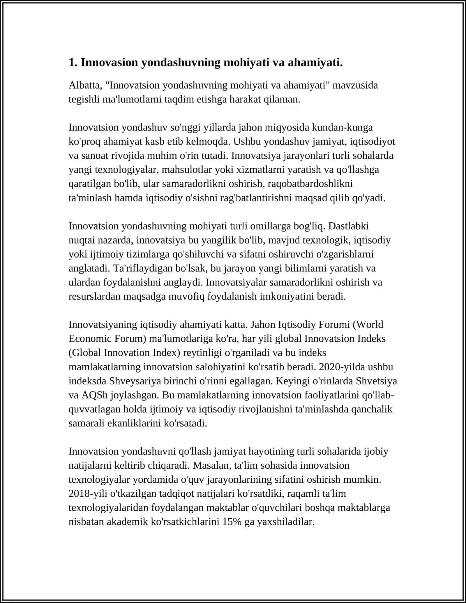 MASHG’ULOTGA TARBIYACHINING INNOVASION YONDASHUVI. MAKTABGACHA TA’LIM TASHKILOTLARIDA EKSKURSIYANI O’TKAZISH MAZMUNI 4
