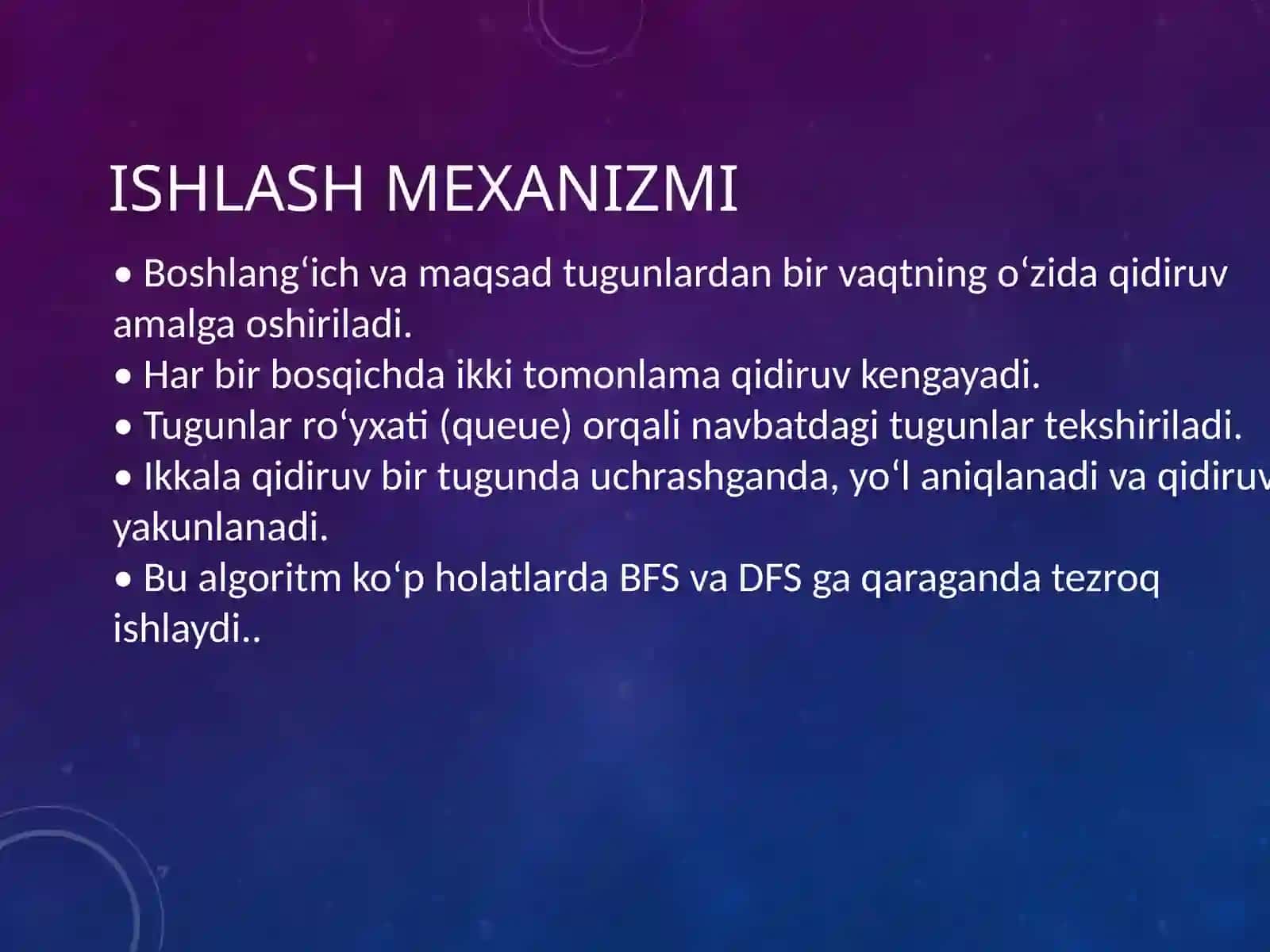 Bidirectional Search Algoritmi 4