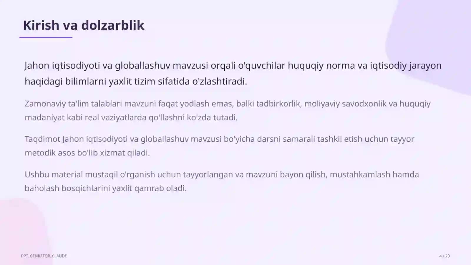 Huquq va iqtisodiyot asoslari (9–11) 4