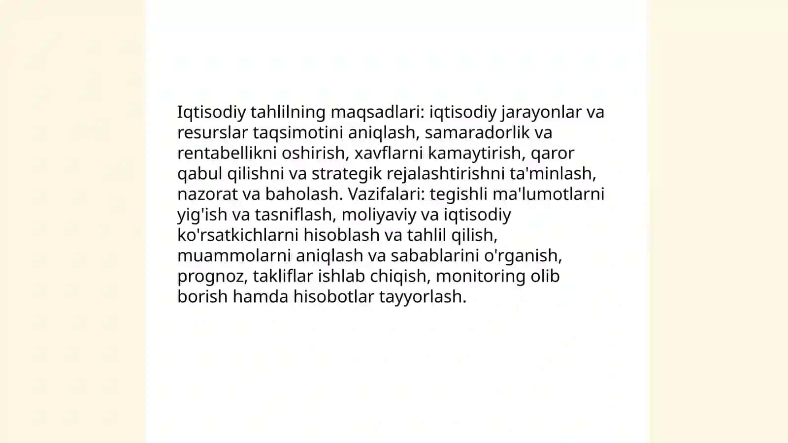 Iqtisodiy tahlilning asosiy tushunchalari va uning ahamiyati 4