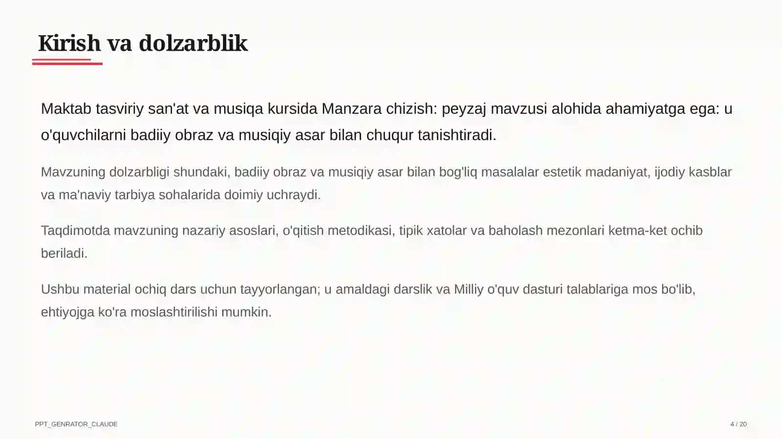 Manzara chizish: peyzaj (3-sinf) 4
