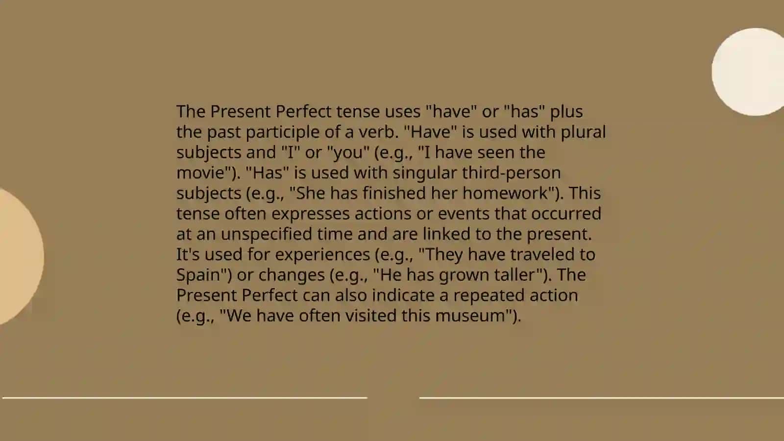 Presen perfect for students 4