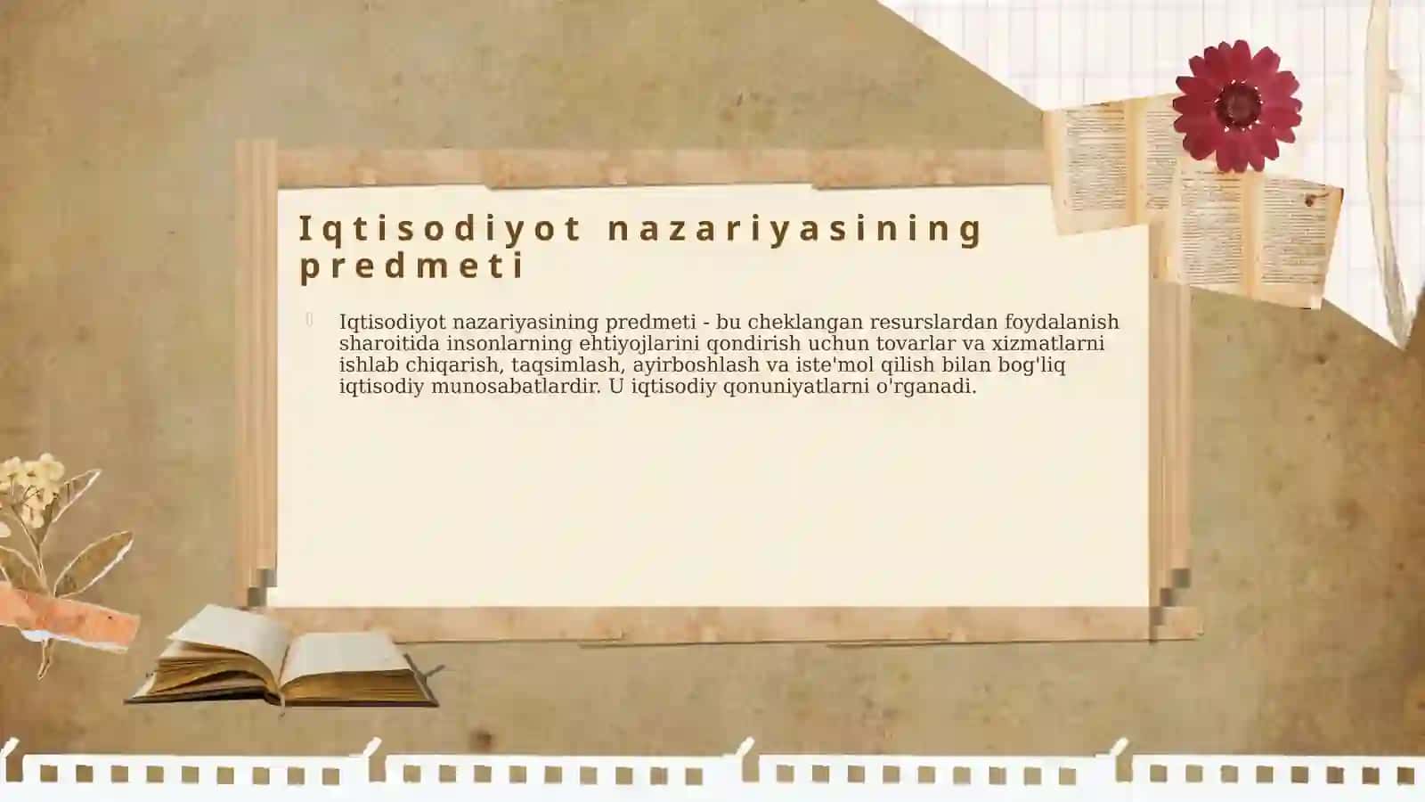 Iqtisodiyot nazariyasining predmeti vazifalari va tadqiqot usullari 4