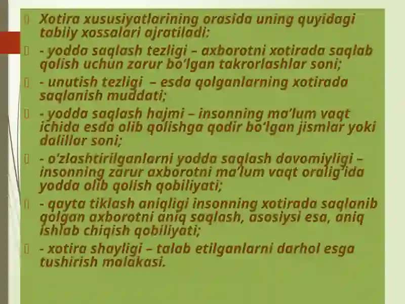 XOTIRATURLARI 4