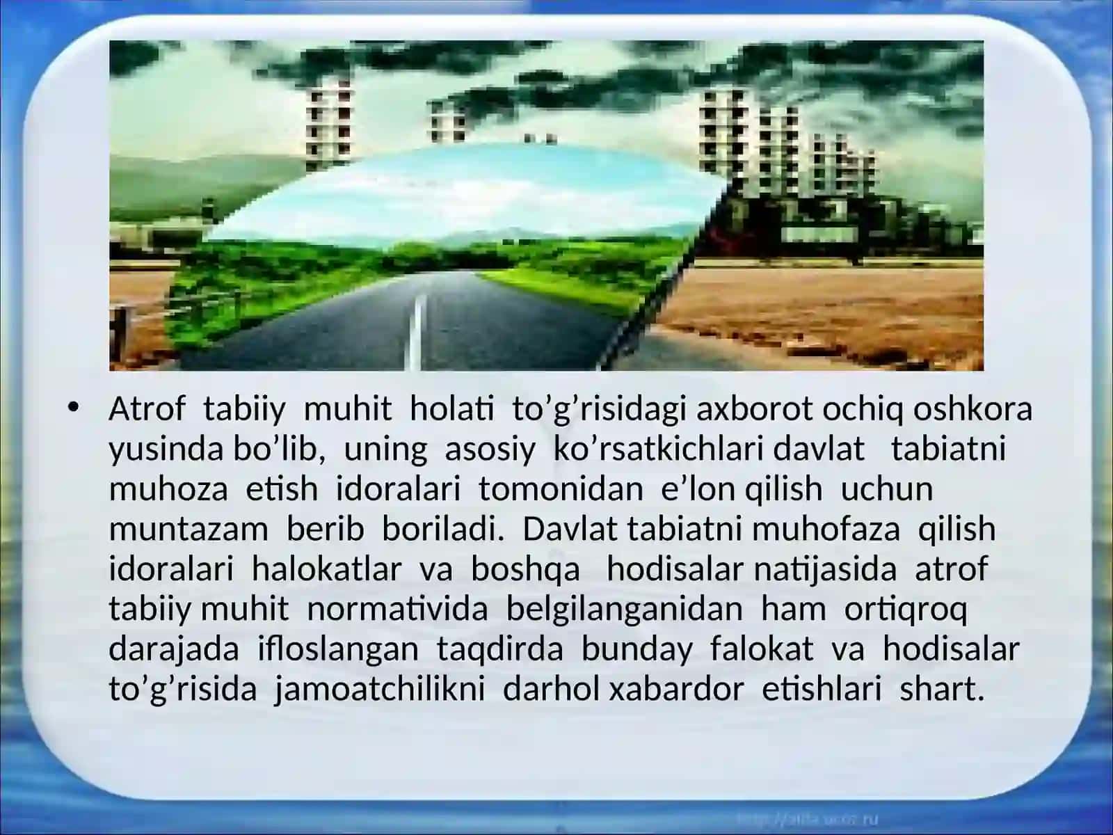 Ekologik tahlilning mazmuni va maqsadi 4