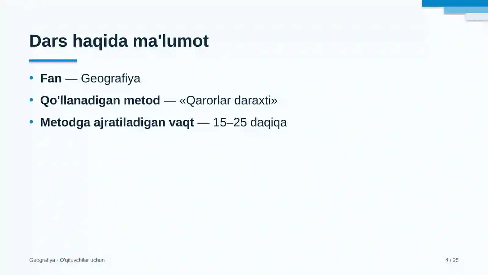 geografiya darslarida qarorlar daraxti metodidan foydalanish 1297 4