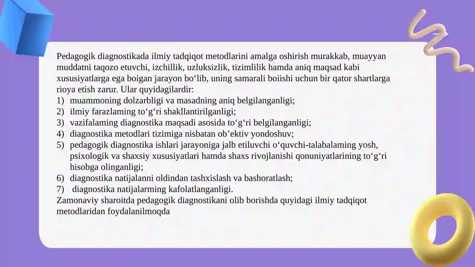 Tarbiyadiagnostikasining ilmiy tadqiqot metodlari 4