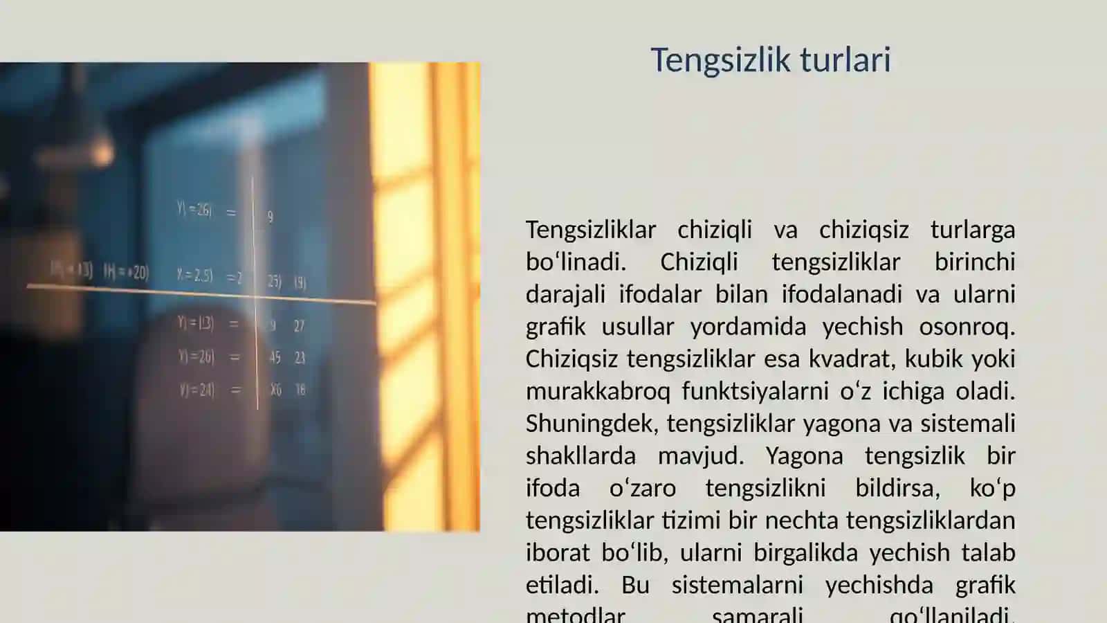 TENGSIZLIKLARNI OʻQITISHDA GRAFIK USULLARDAN FOYDALANISH METODIKASI 4