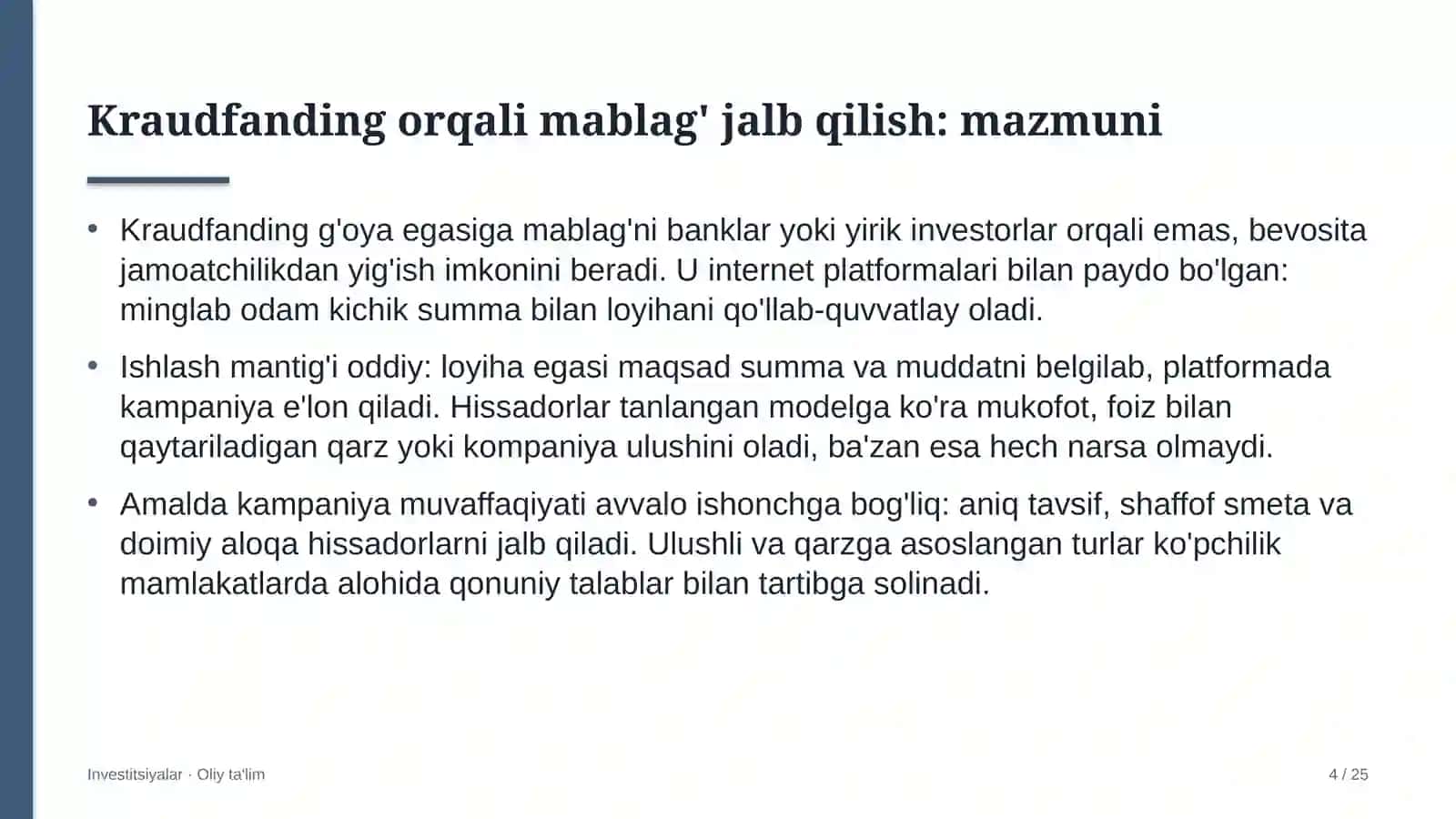 Doktoranturada kraudfanding orqali mablag' jalb qilish 4