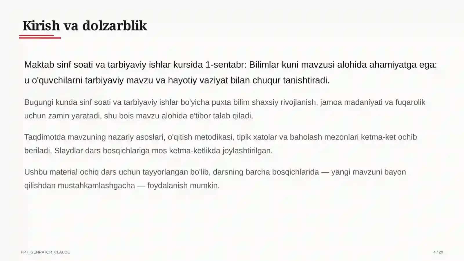 1-sentabr: Bilimlar kuni 4