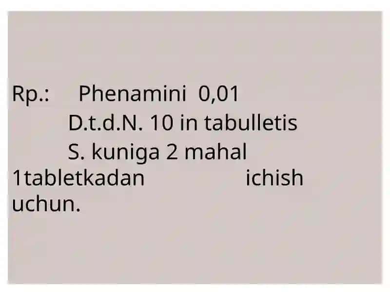 FENAMIN-Phenaminum 4