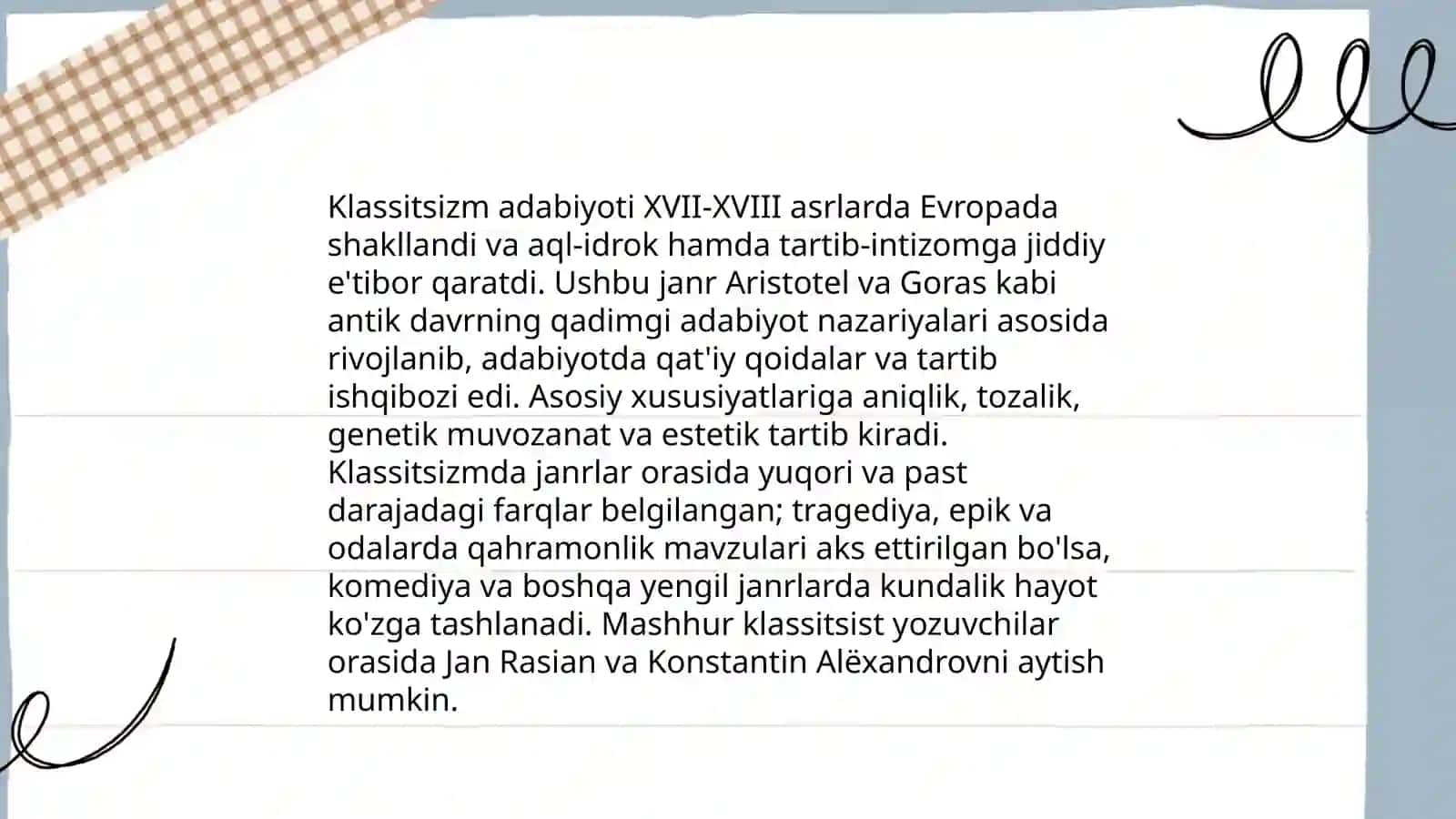 Klassitsizm adabiyoti 4