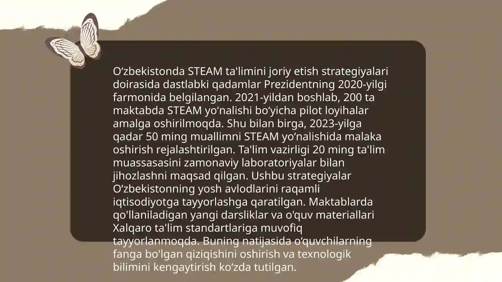 Oʻzbekistonda STEAM talimining rivojlanishi 4