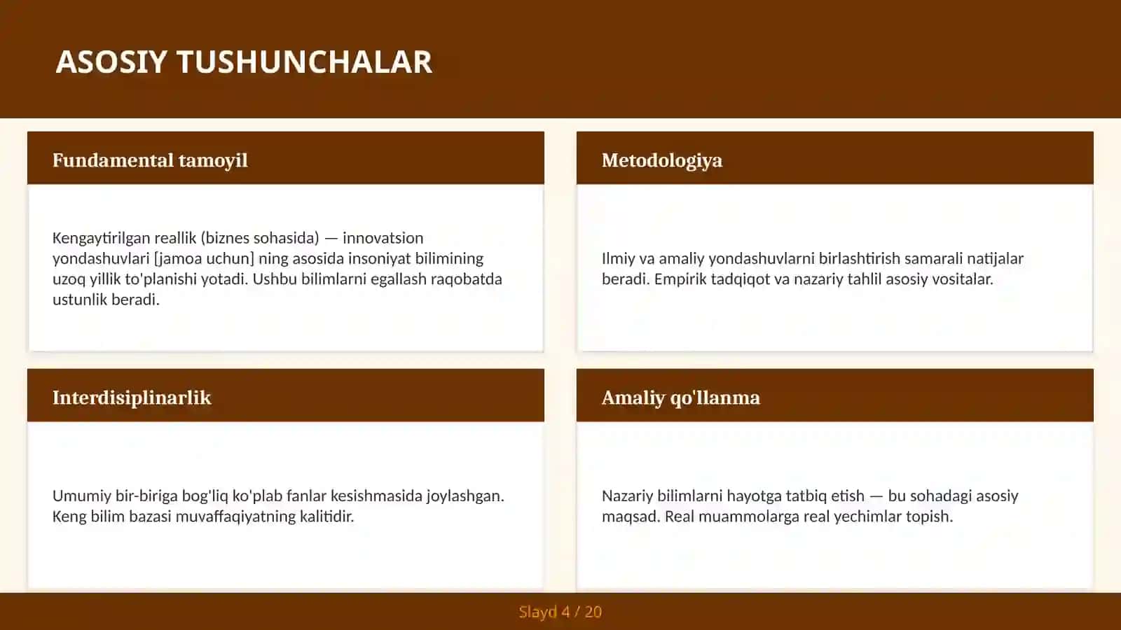 Kengaytirilgan reallik (biznes sohasida) — innovatsion yondashuvlari [jamoa uchun] 4