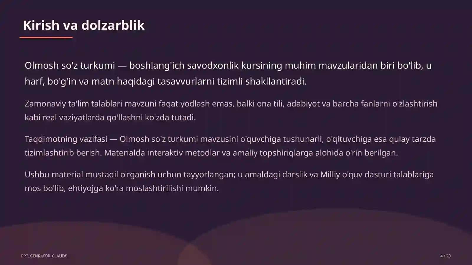 Olmosh so'z turkumi (4-sinf) 4