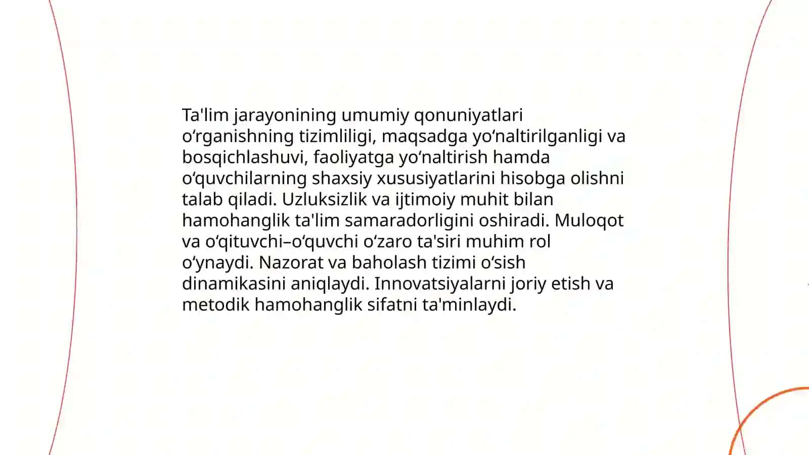 Ta'lim qonuniyatlari 4