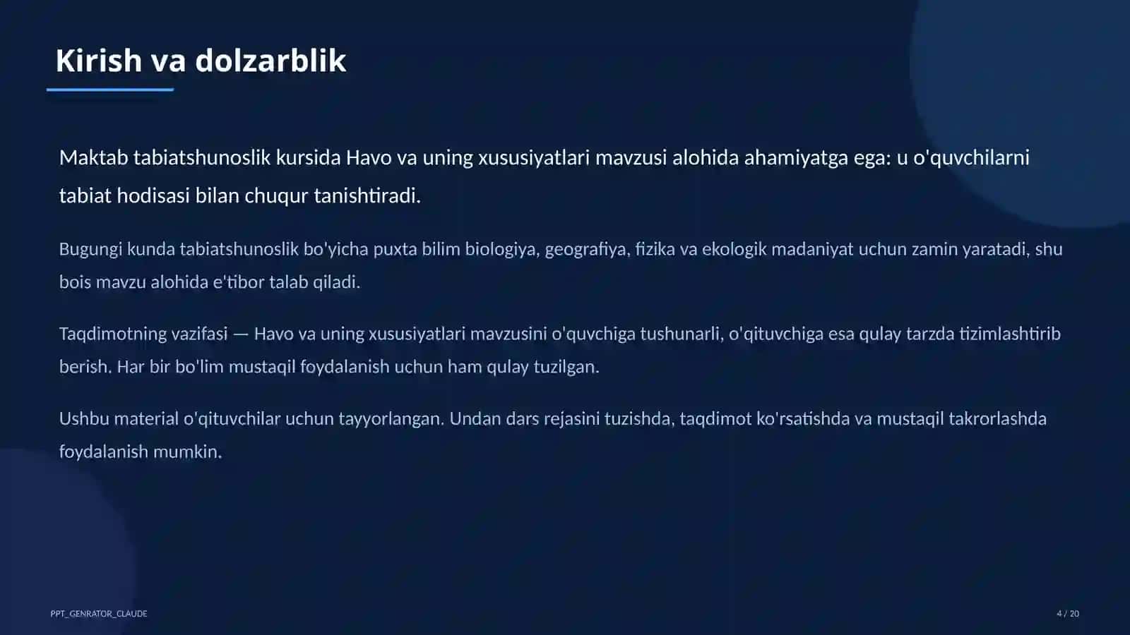 Havo va uning xususiyatlari (2-sinf) 4
