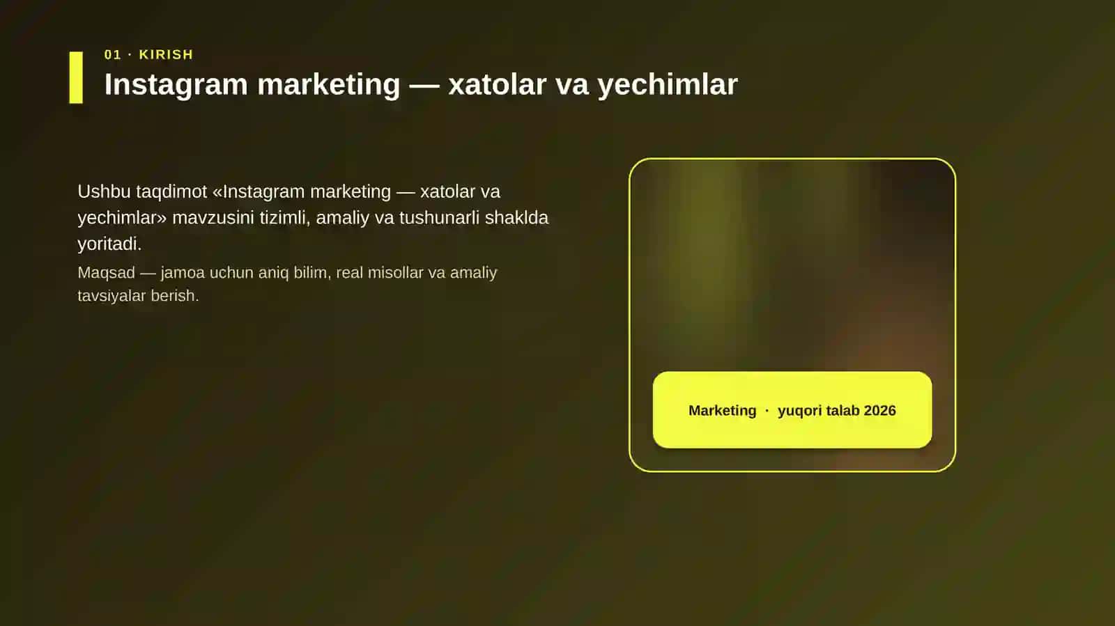 Instagram marketing — xatolar va yechimlar 4