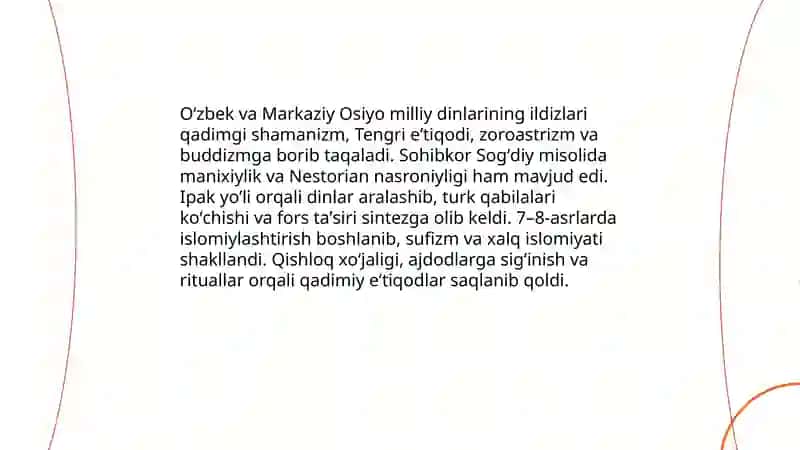 Milliy dinlar 4