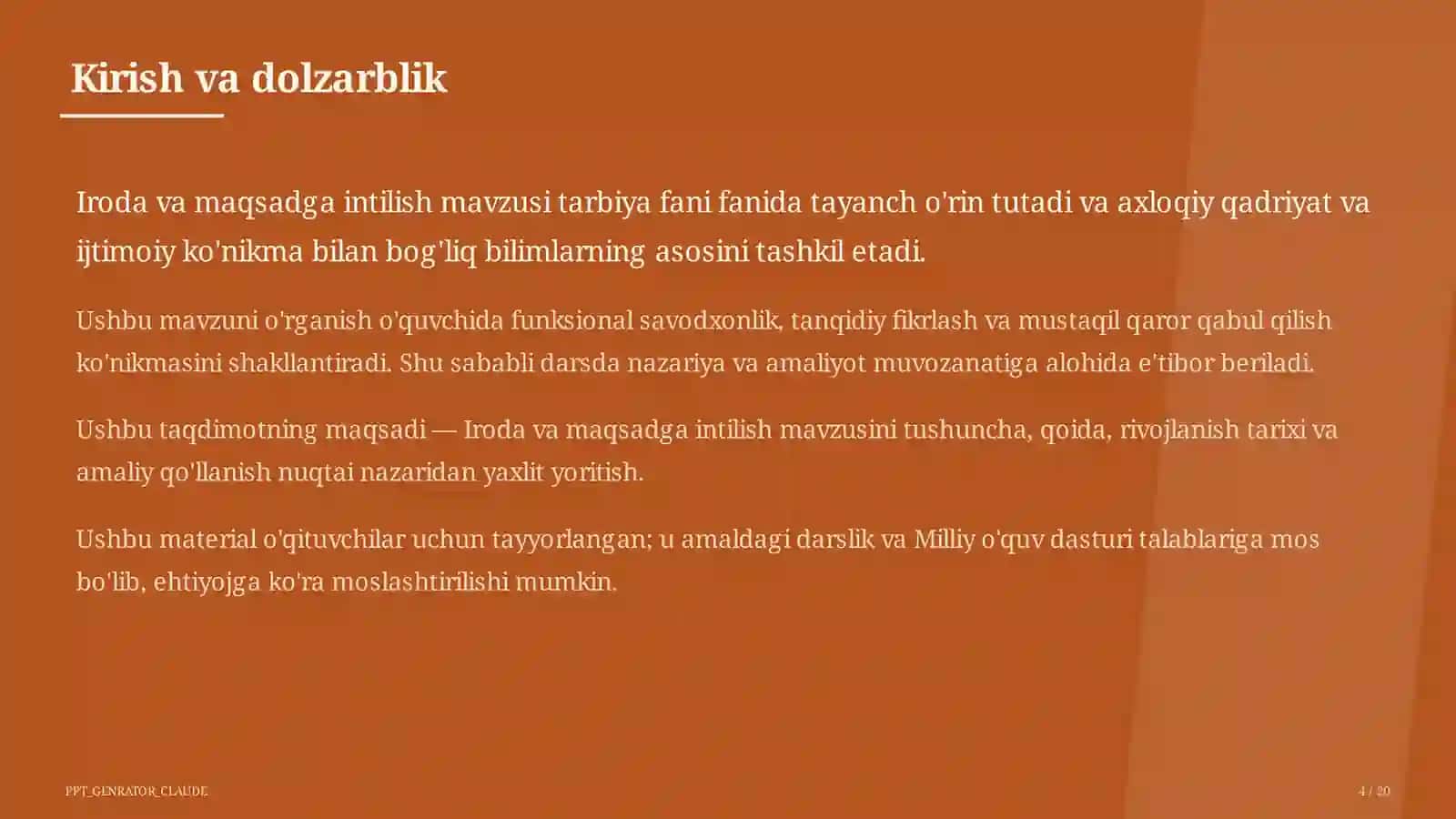 Iroda va maqsadga intilish (9-sinf) 4