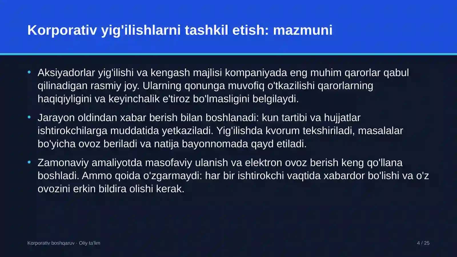 gidrotexnika qurilishida korporativ yig'ilishlarni tashkil etish 2526 4