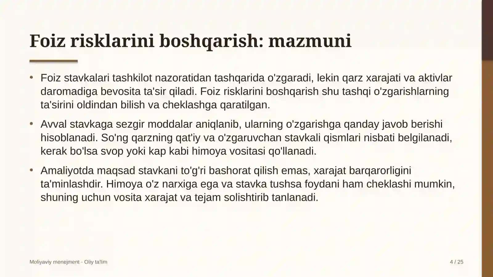 vodorod energetikasida foiz risklarini boshqarish 4403 4
