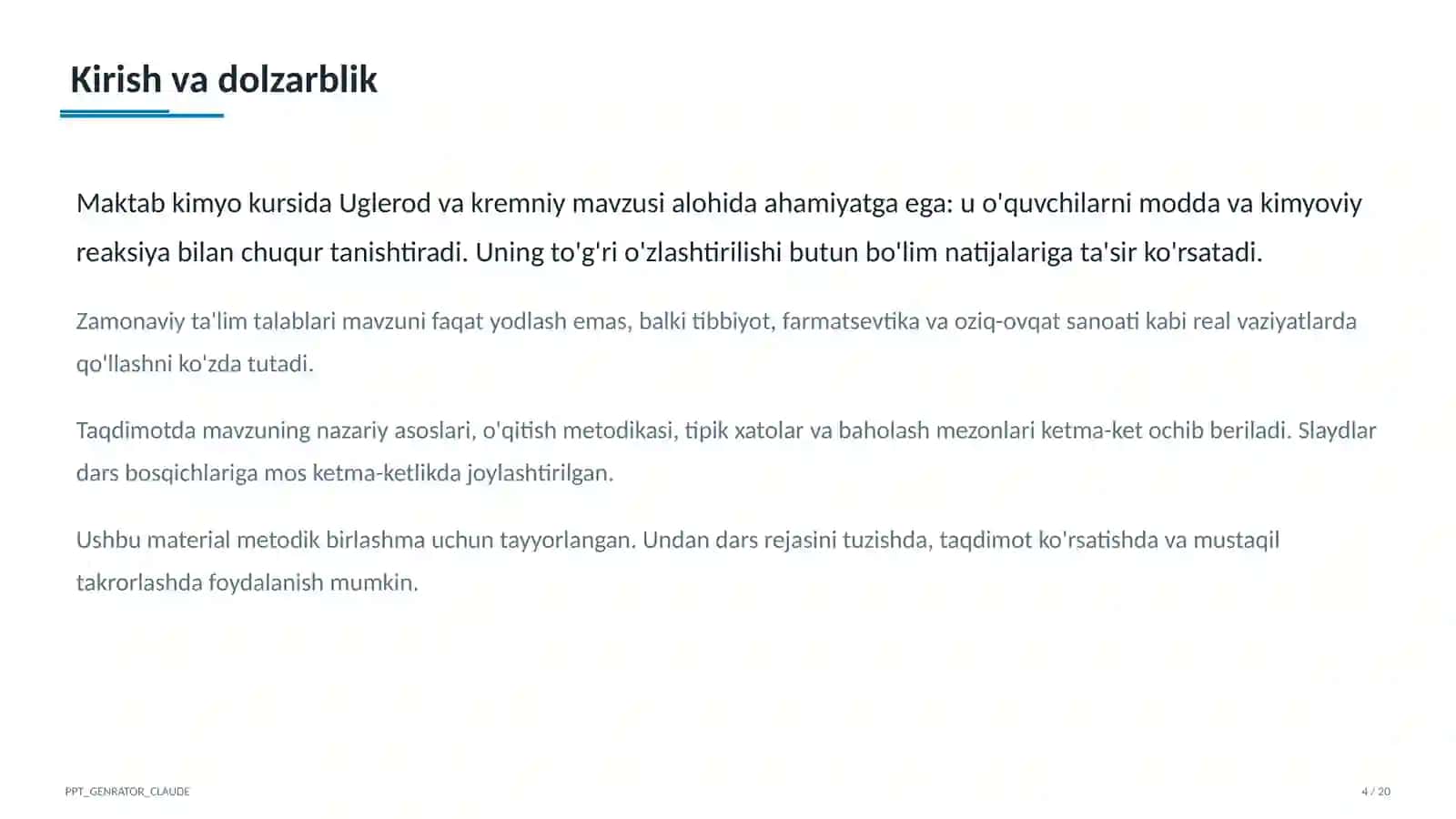 Uglerod va kremniy (9-sinf) 4