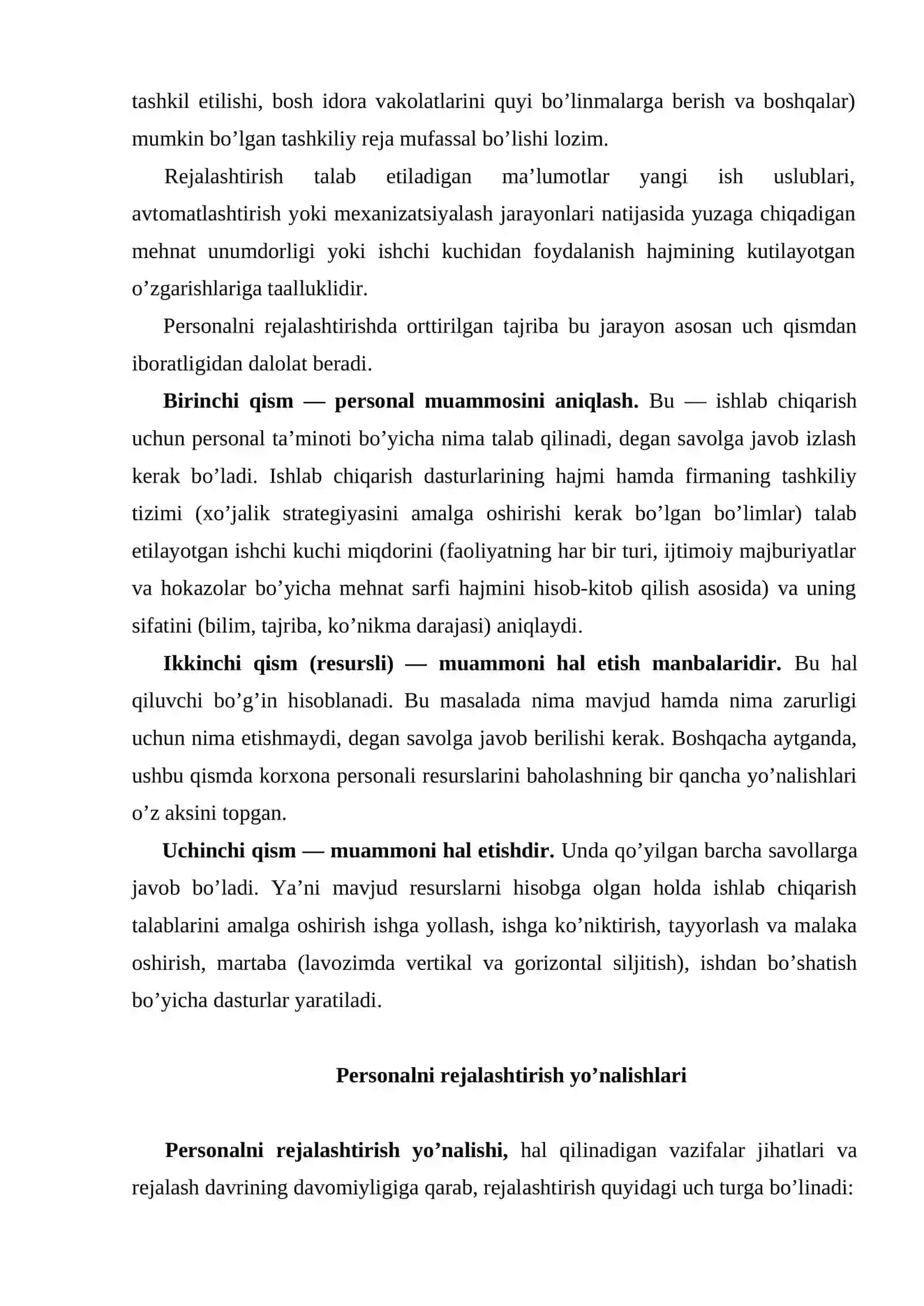 Personalni rejalashtirish 4