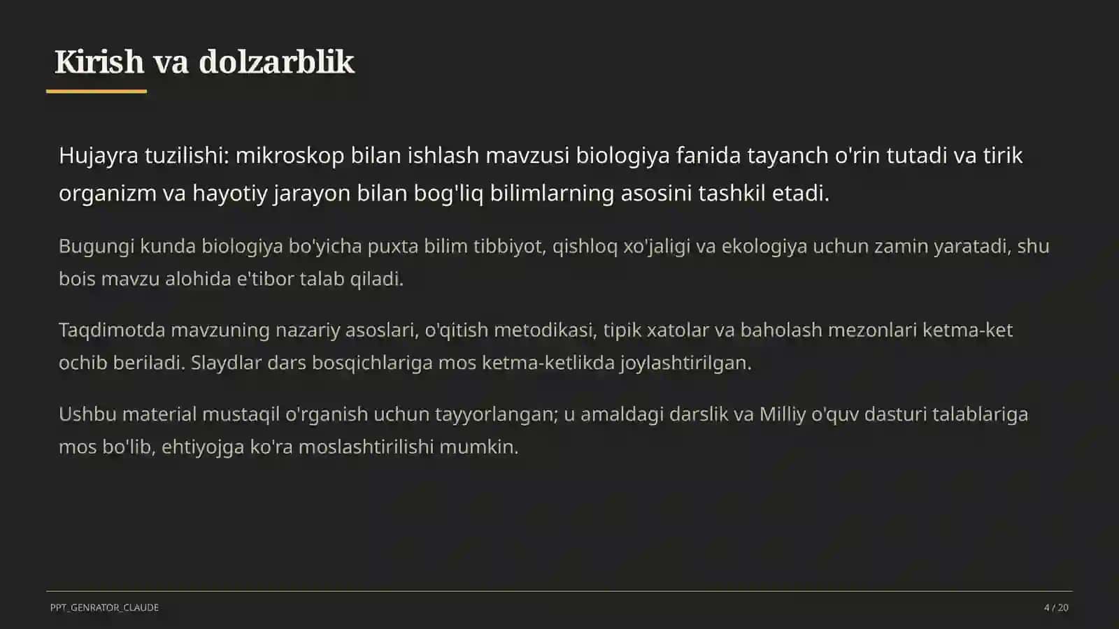Hujayra tuzilishi: mikroskop bilan ishlash (5-sinf) 4