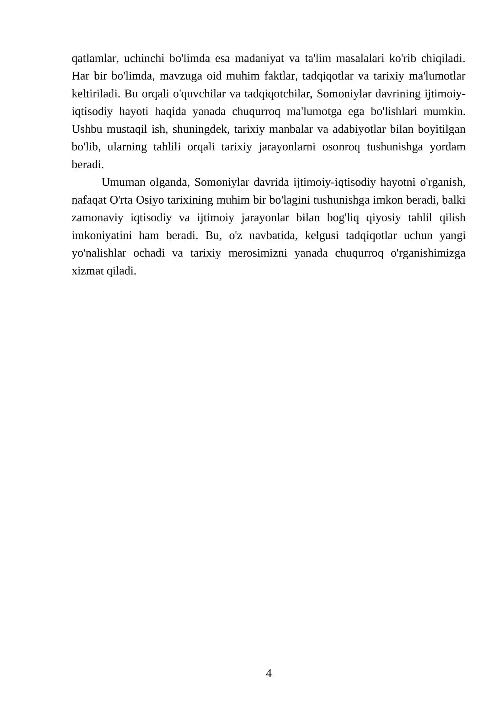 SAMANDAR BOYPULATOVNING O'ZBEKISTON TARIXI FANIDAN TAYYORLAGAN MUSTAQIL ISHI 4