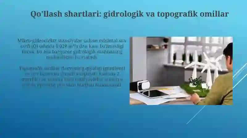 Mikrovamini GESturbinalariningqollanishsharoitlarivaafzalliklarini 4