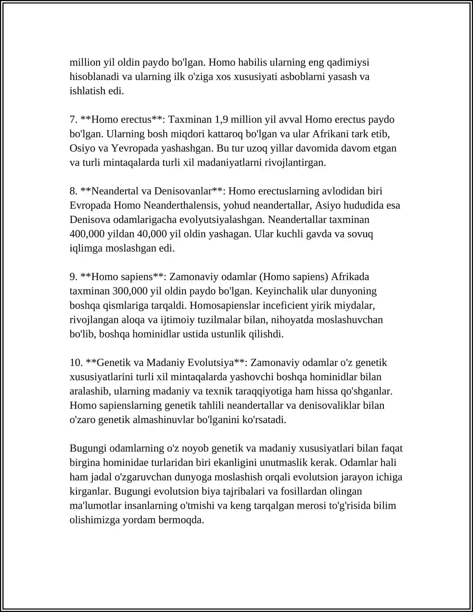 ODAMDA RIVOJLANISHNING FILOGENETIK NUQSONLARI 4