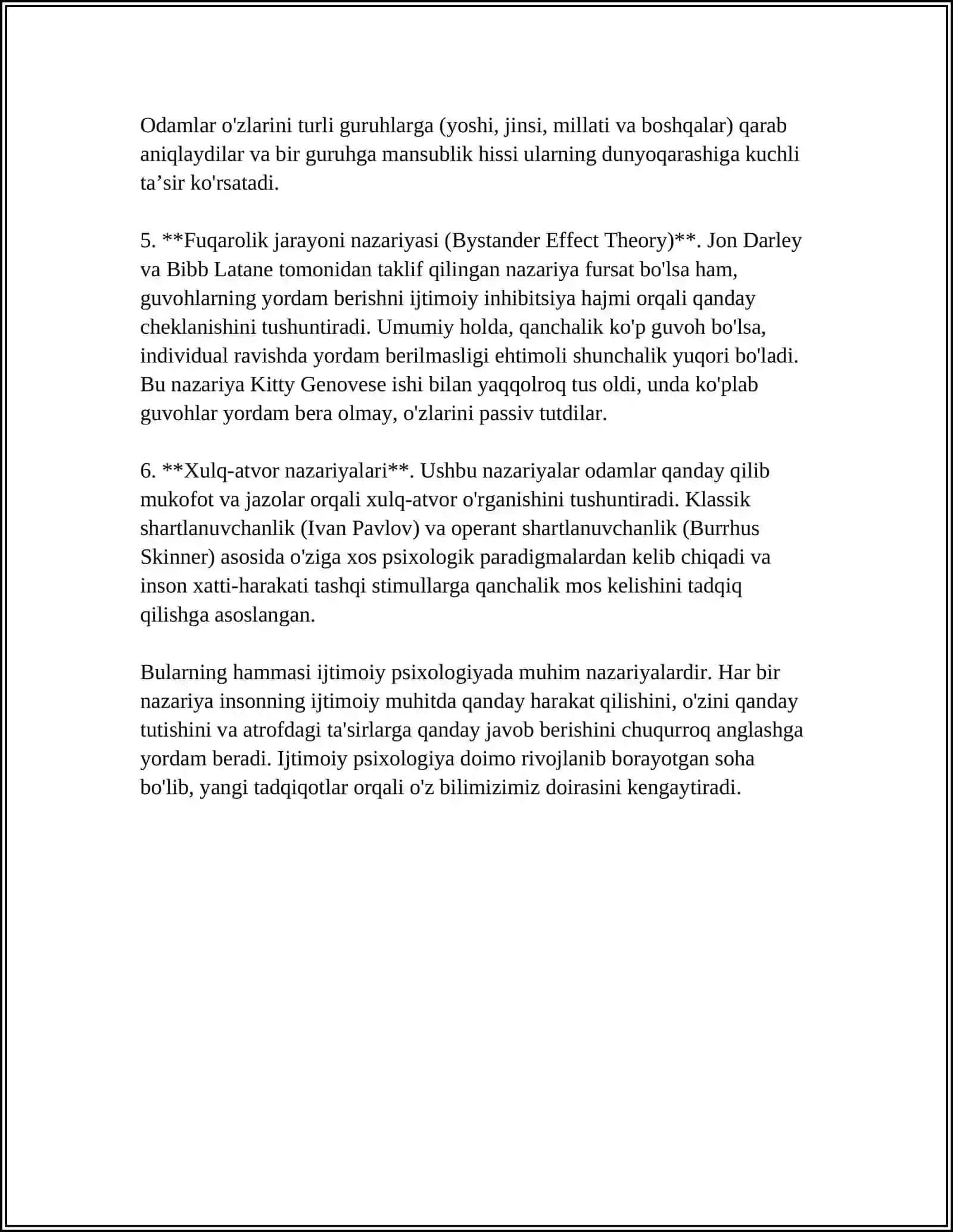 IJTIMOIY PSIXOLOGIYANING UCH NAZARIY MANBASI VA ULARNING BUGUNGI KUNDAGI MOHIYATI 4