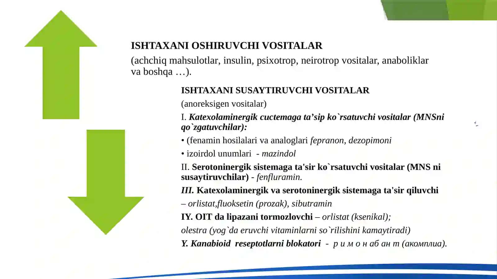 HAZM TIZIMIGA TA’SIR QILUVCHI DORILAR 4