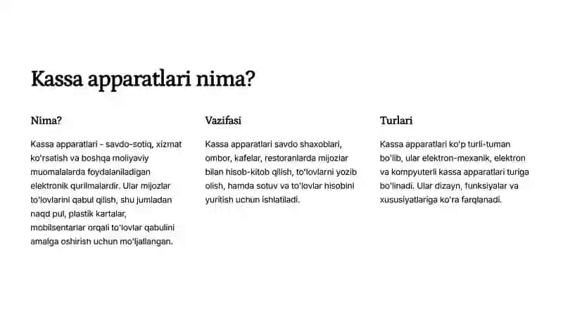 Kassa mashinasida ishlashni boshlashdan  oldin, uskunadan foydalanish qoidalari. 4