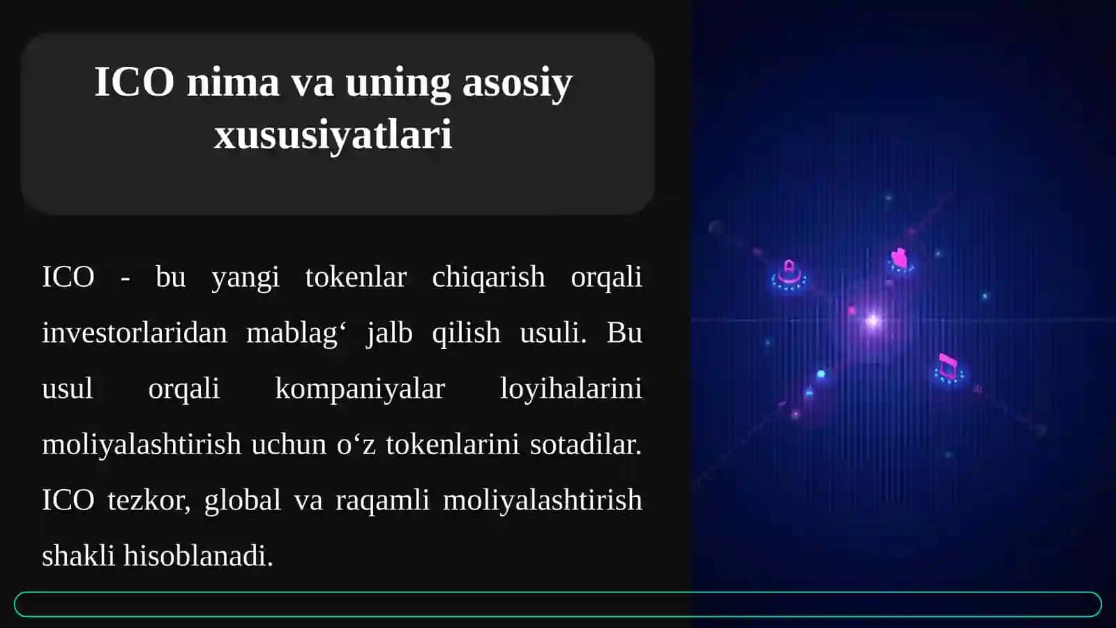 Elektrontijoratda ICO dan foydalanish imkoniyatlari 4