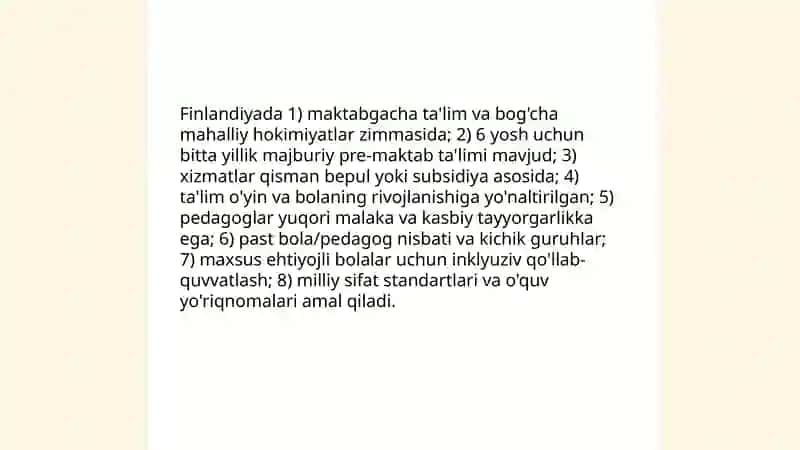 Finlandiya talim tizmi haiqda 4