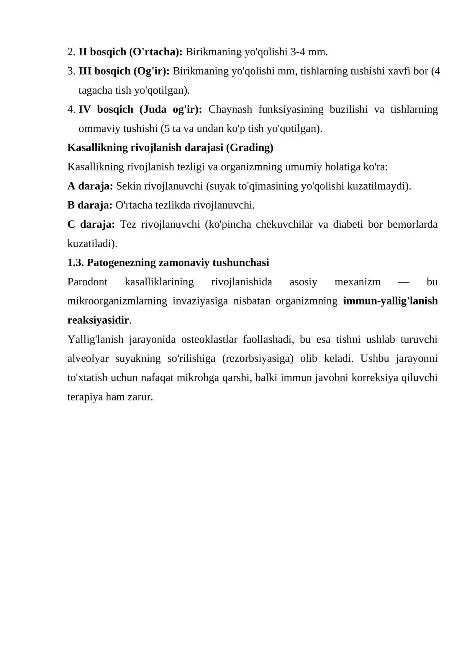 PARODONTOLOGIYANING DOLZARB MUAMMOLARI VA KLINIK TASNIFI 4