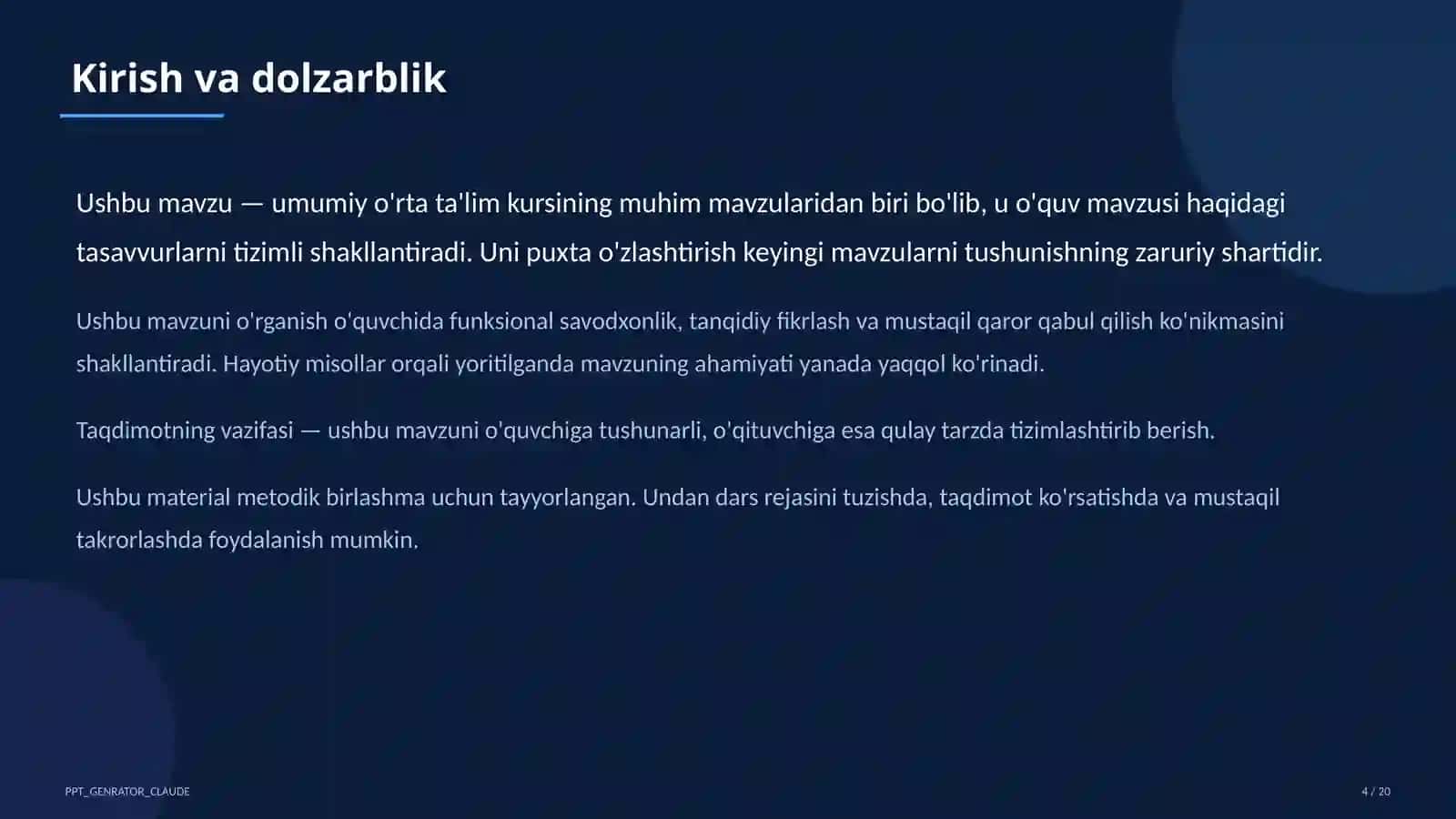 Universal ta'lim dizayni (UDL) 4