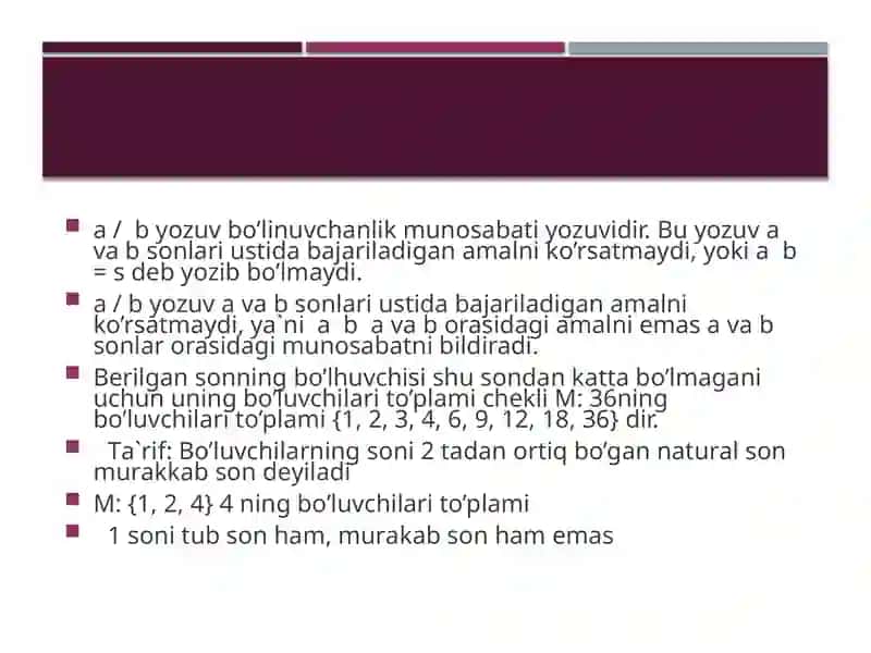 Nomanfiy butun sonlari ig'indisi va ko'paytmasi ning bo'linishi 4