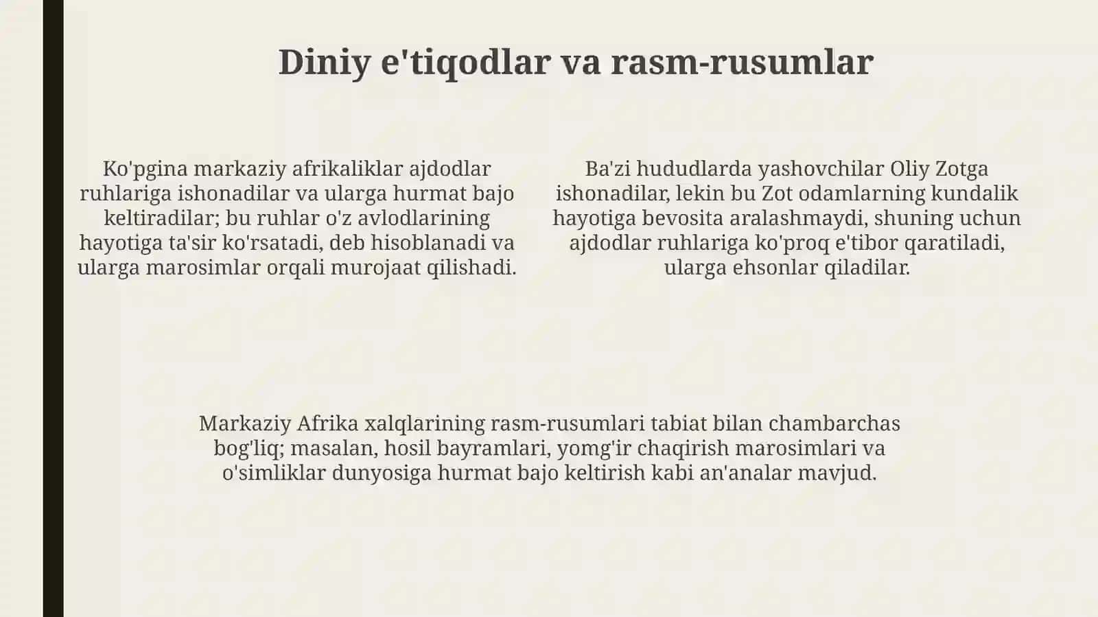 MarkaziyAfrikaxalqlarimaʼnaviymadaniyati 4