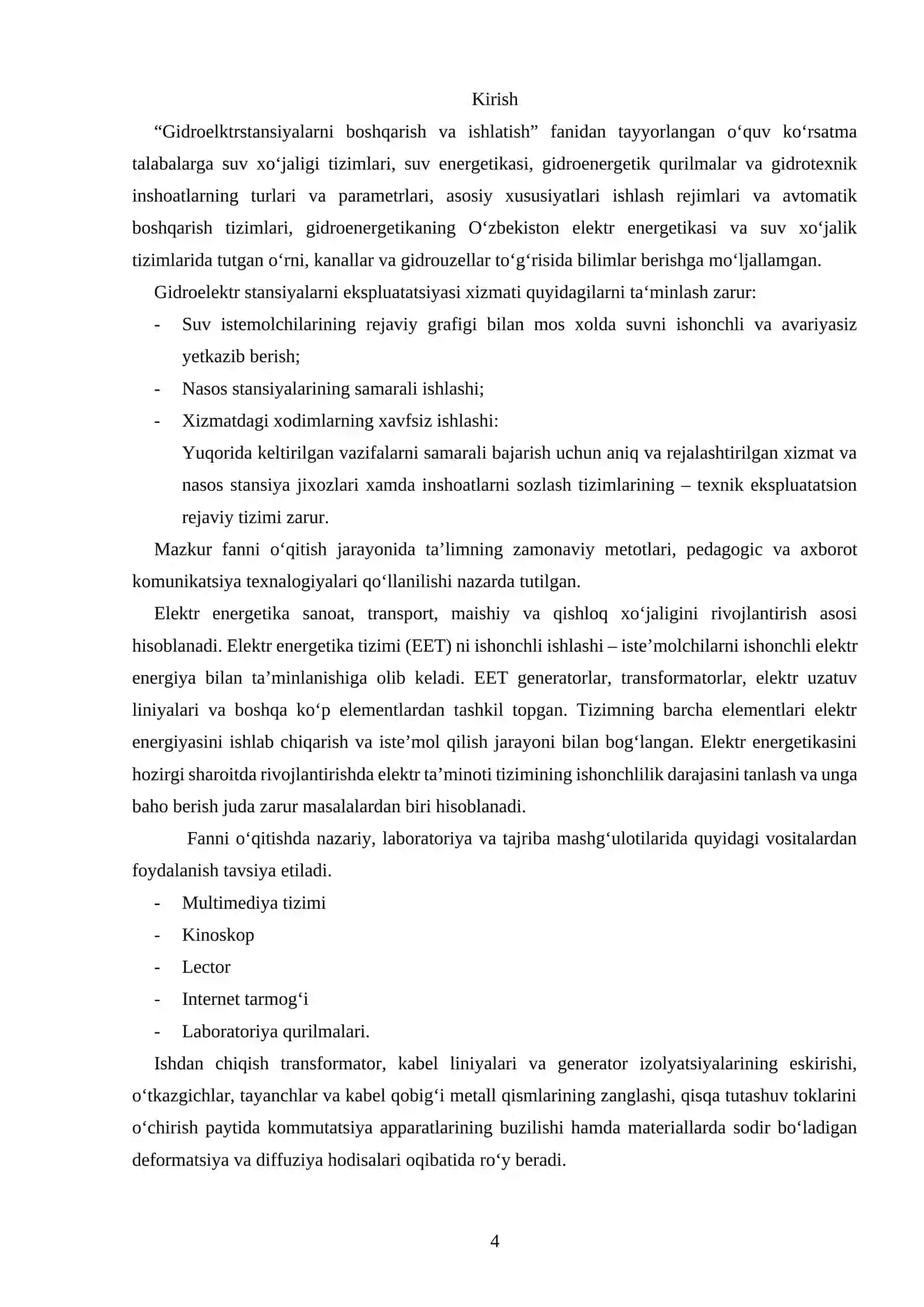 Laboratoriya Mashg‘ulotlari Uslubiy Ko‘rsatma 4