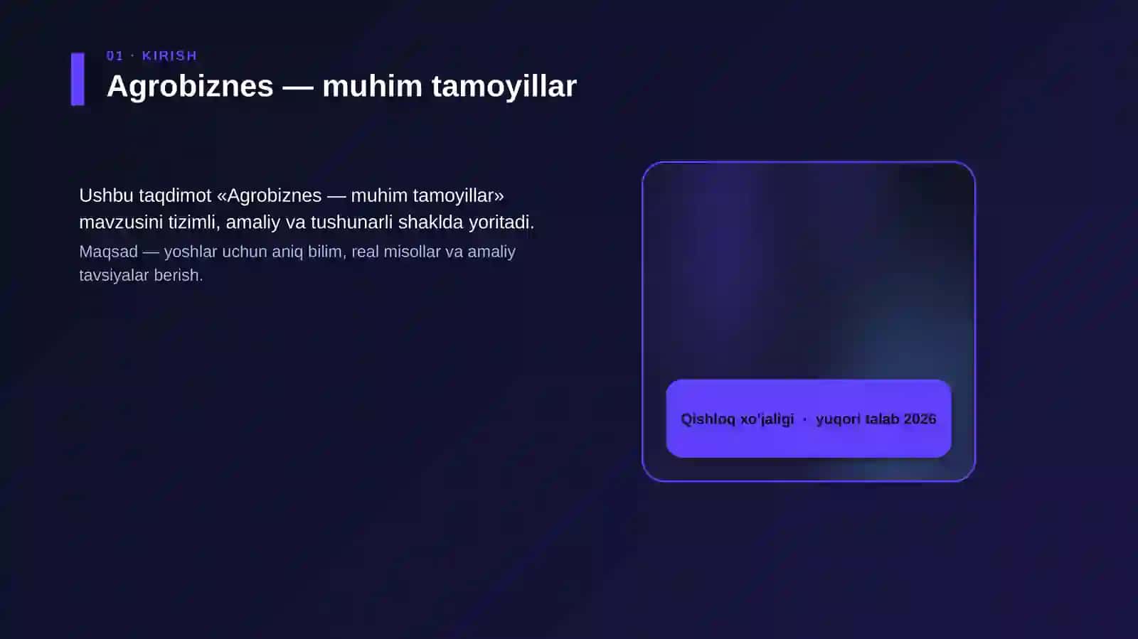 Agrobiznes — muhim tamoyillar 4