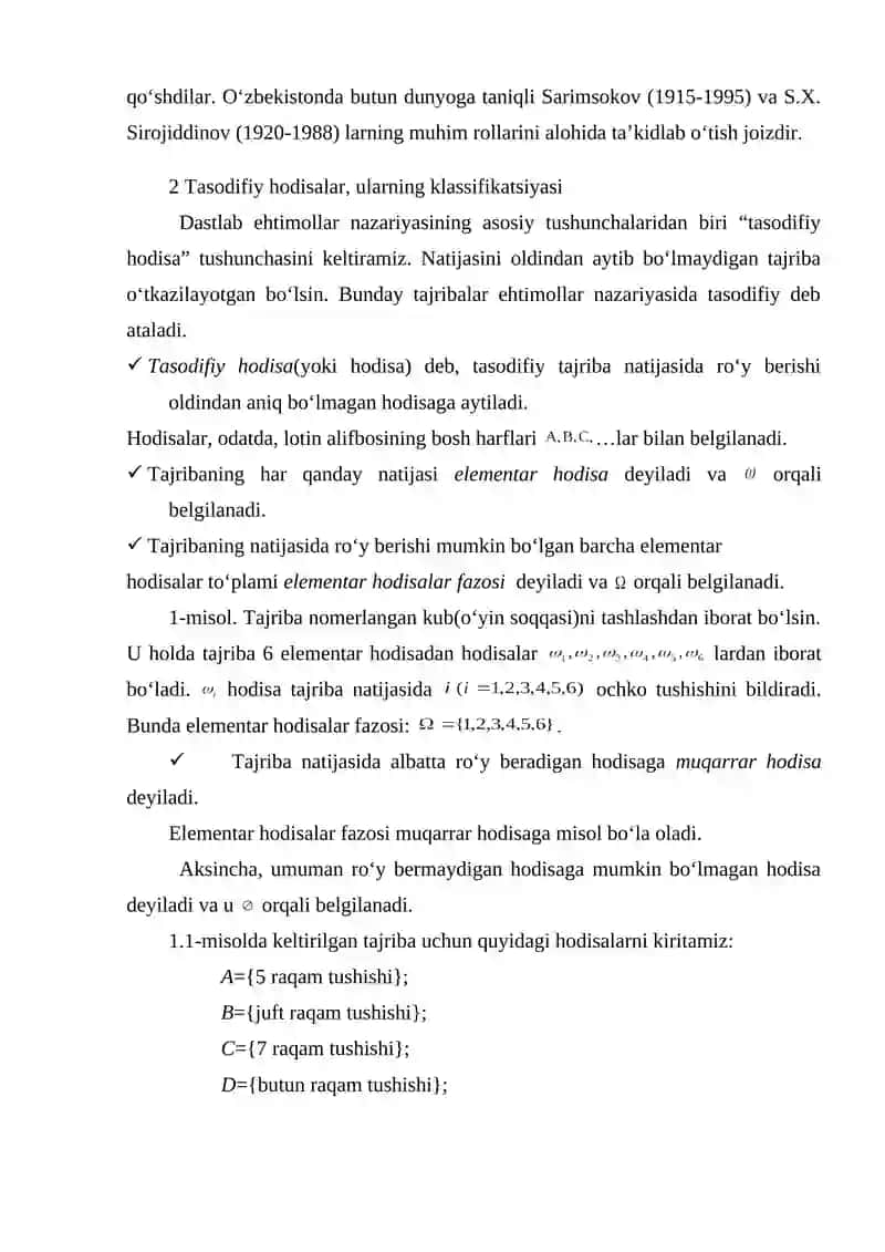 Ehtimollar nazariyasi 4