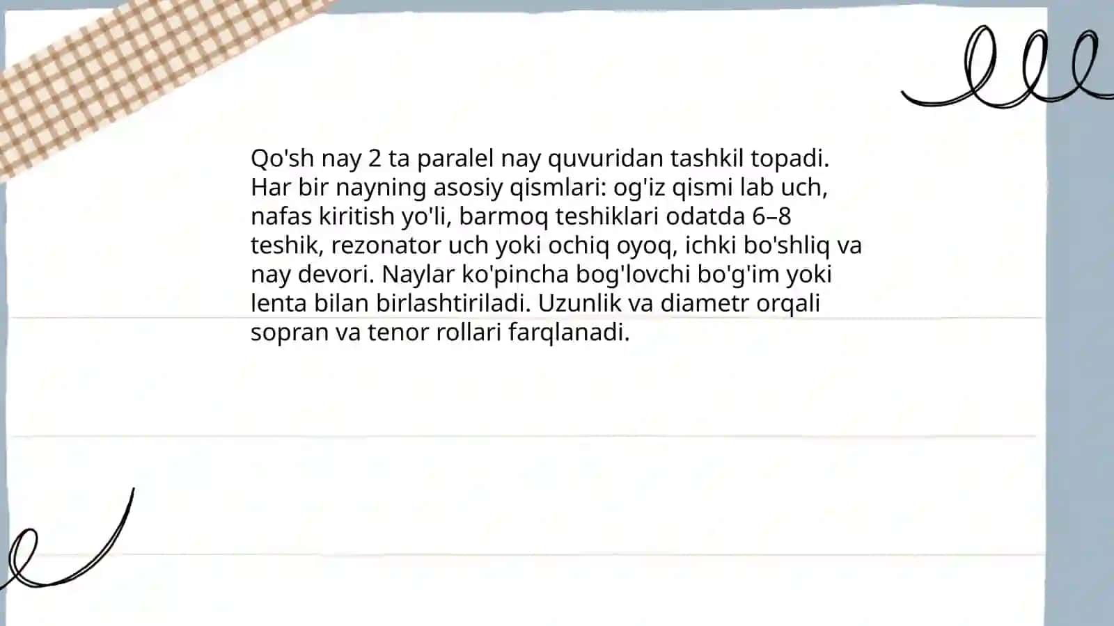 Qo'sh nay 4