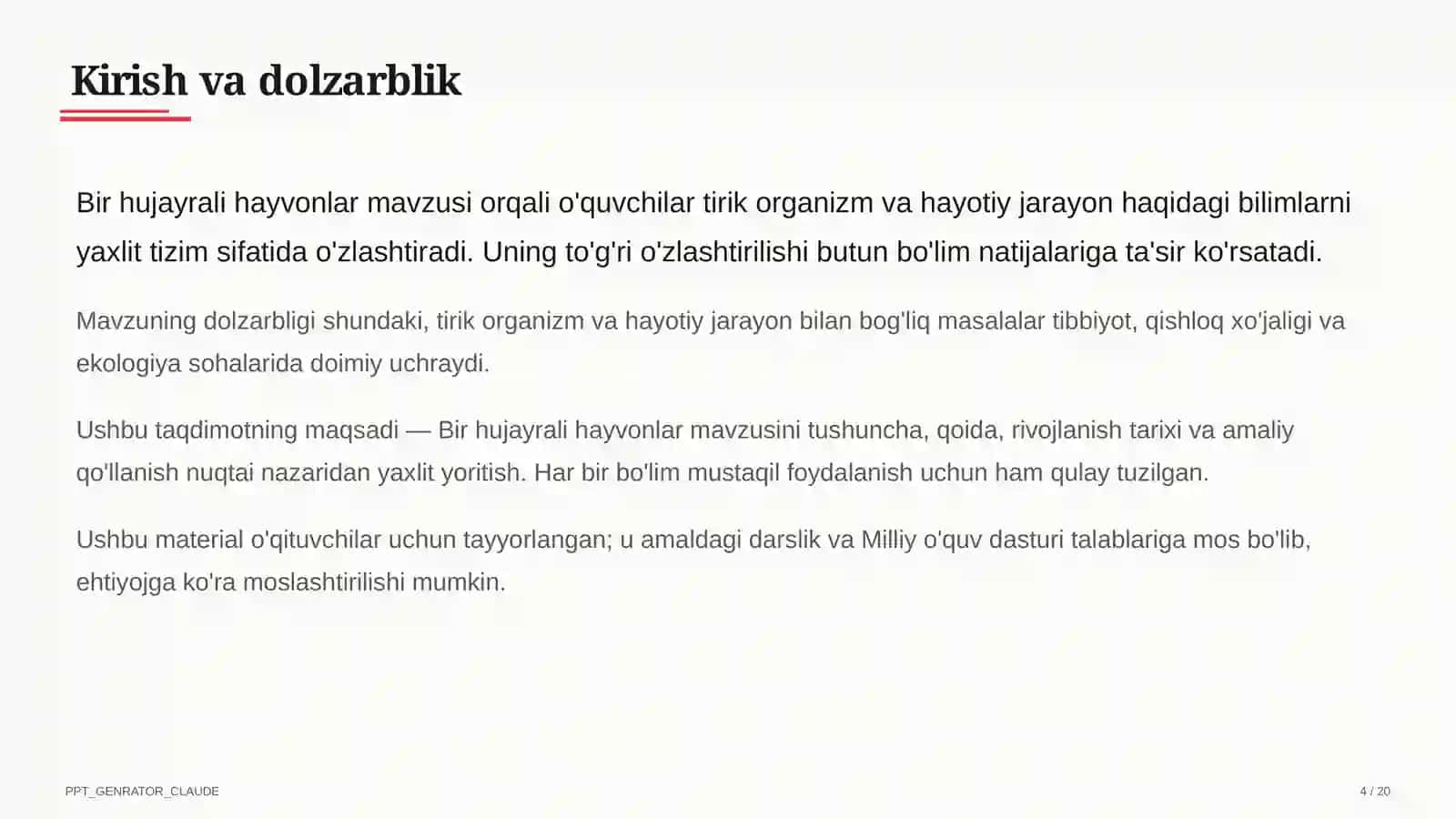 Bir hujayrali hayvonlar (7-sinf) 4