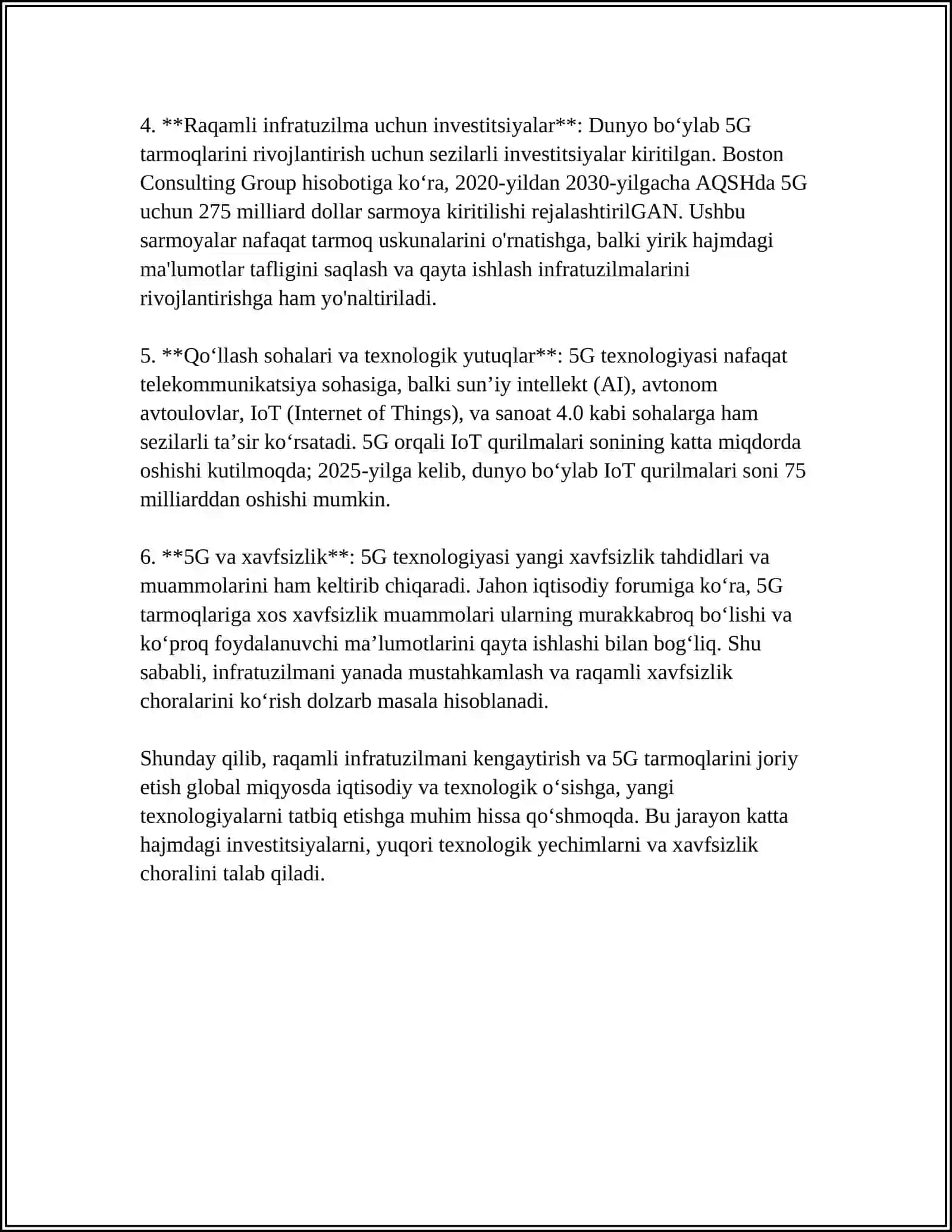 O'ZBEKISTONDA RAQAMLI IQTISODIYOTNI RIVOJLANTIRISH STRATEGIYALARI 4