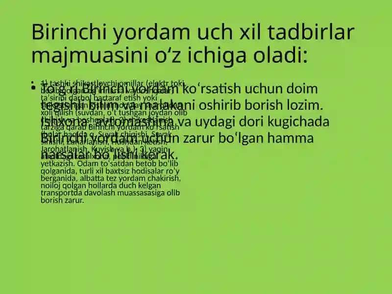 Tez tibbiy yordam 4