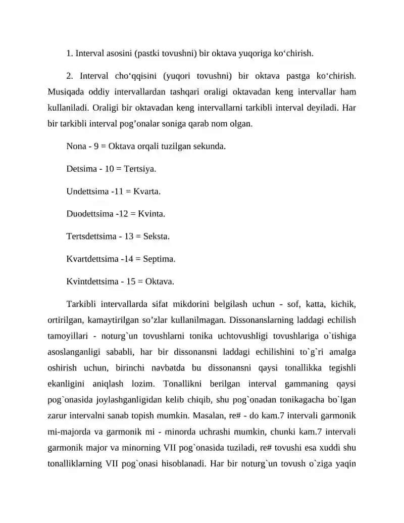 Intervallar aylanishi 4