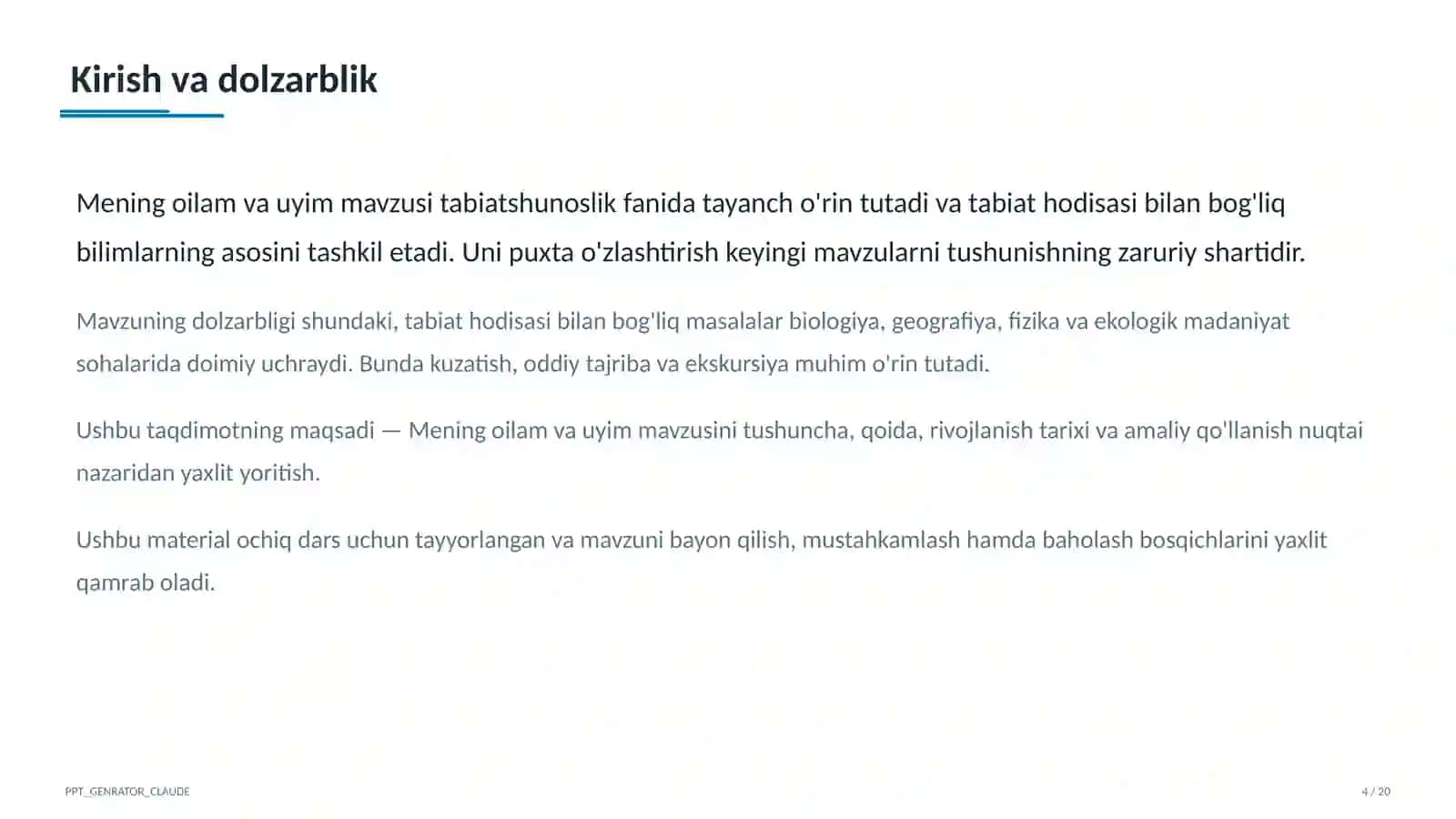 Mening oilam va uyim (1-sinf) 4